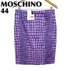 ★タグ付★ MOSCHINO タイトスカート 44 パープル クロコプリントのサムネイル