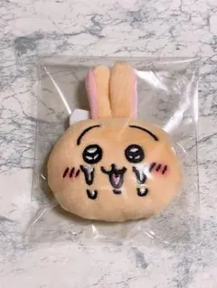 ナガノ展　ノベルティ　おかおぬいぐるみバッジ　うさぎ　ちいかわ