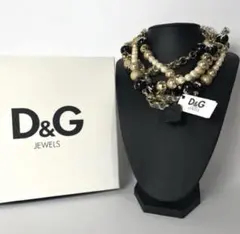 【希少】未使用品 Dolce&Gabbanaネックレス パール ゴールド 箱あり 未使用 希少 ドルチェ&ガッバーナ ネックレス ゴールド パール 箱付き