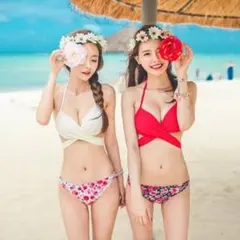 フラワープリント セパレートビキニ