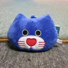 mojojojo BIGフェイスキーホルダー 青ねこ