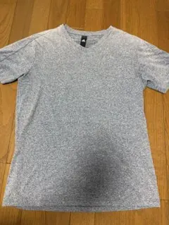 adidas VネックTシャツ グレー Lサイズ