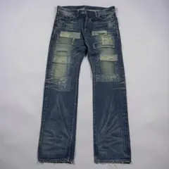 glamb unplugged grunge patchwork denim Lのサムネイル