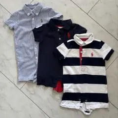 Ralph Lauren ベビー ポロシャツ ロンパース 3点セット