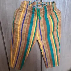 カラフルストライプカジュアルパンツ