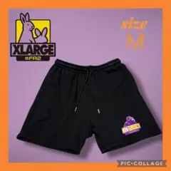 ✨希少✨ FR2×XLARGE コラボ 刺繍ロゴ黒 ショートスウェット M