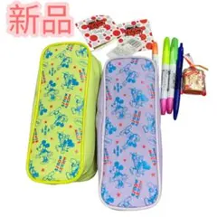 ミッキー 文具セット 筆箱 新品 まとめ売り　ボールペン　消しゴム蛍光マーカー