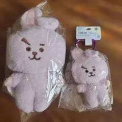 BT21 PURPLE マスコット COOKY ぬいぐるみ大小セット
