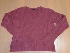 Heather ヘザー　赤　レッド　ニット