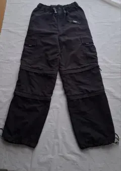 【AIRWALK】黒 カーゴパンツ ジッパーポケット付き　Mサイズ相当　3WAY