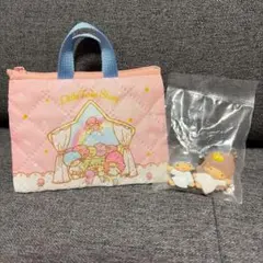 リトルツインスターズ キキララ なかよしドロップチャーム レトロレッスンバッグ