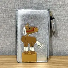 新品 アニヤハインドマーチ カードケース 馬 干支 小銭入れ ミニ財布 