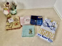 キャラクターハンカチタオル 5枚セット　プーさん、マイメロ、スヌーピー他
