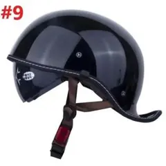 新品 内蔵レンズ ハーレー 半キャップ ダックテール ハーフヘルメット 