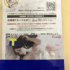 あまつまりな T-カード TポイントＶカードＶポイント応援型