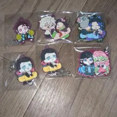 鬼滅の刃 ラバーキーホルダー 6個セット