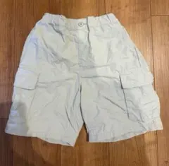 GU 110cm キッズ ハーフパンツ ライトグレー 男の子
