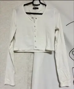 ホワイト 長袖 Tシャツ