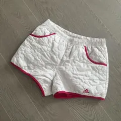 ☆adidas キルティングショートパンツ ホワイト/ピンク☆