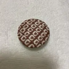 絞り　帯留　まる型　ピンク紫色