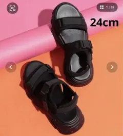 最終価格！未使用☆グローバルワーク　スニーカーソールサンダル　24cm