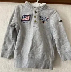 DOUBLE グレー トレーナー