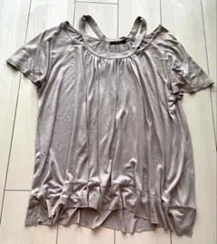 新品未使用★クリア clear★肩あきTシャツ★カットソー★トップスのサムネイル