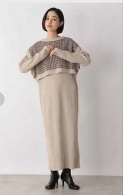 ガラニットベスト２Ｐワンピース