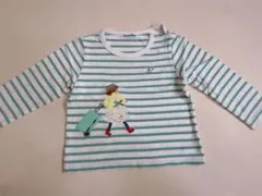 familiar ストライプ カットソー　90