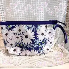 NaRaYa ナラヤ ポーチ 花柄 ネイビーのサムネイル