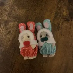 シルバニアファミリー　みるくウサギの赤ちゃん　わたウサギの赤ちゃん　2点セット