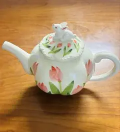 新品　シュガーポッポSugar Poppo ティーポット うさぎ チューリップ 新品 シュガーポッポSugar Poppo ティーポット うさぎ