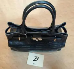Bienco クロコダイル風ハンドバッグ