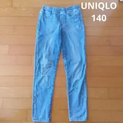 ユニクロ　ジーンズ　140 ダメージ加工