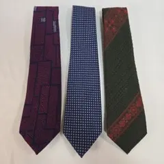 しぼり織 ネクタイ 3本セット 上質な手触りと和の風合い