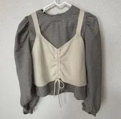 【Emsexcite】ビスチェ付ブラウス