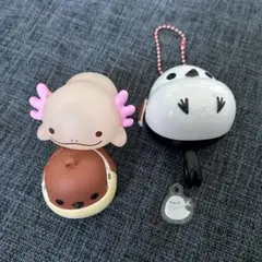 ウーパールーパー シマエナガ スズメ マスコット 3種セット