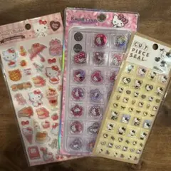 サンリオ　ハローキティ　おはじきシール　タイルシール　キャンディステッカー