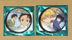 鬼滅の刃 キメツ学園 冨岡義勇＆炭治郎 缶バッジ 2点セット ufotable