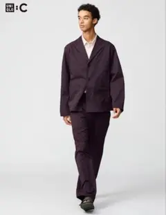 UNIQLO Cワークジャケット、イージーワークパンツセットアップ　M