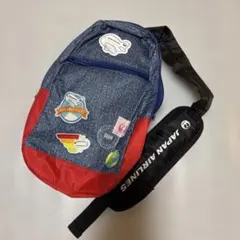 JAPAN AIRLINES ボディバッグ デニム風 キッズ