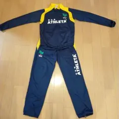 ATHLETA ジャージ上下 160 ネイビー/イエロー