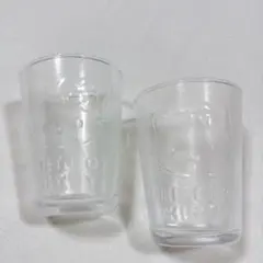 ハローキティ エッチンググラス 2個セット 洋服の青山 コップ ガラス