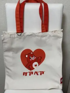 ケアベア トートバッグ マチ付き オールマイハートベア CareBears 赤