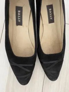 BALLY 黒 スエード パンプス