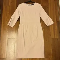 BARNEYS NEWYORK 淡いピンク フレアスリーブ ワンピースサイズ38