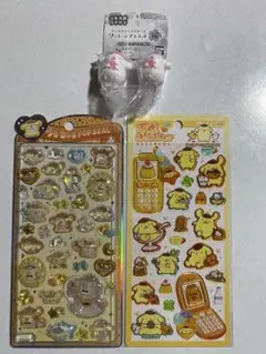 ポムポムプリン うるちゅる 平成はっぴーフォン ワントーンマスコット桜　ガチャ