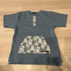 青いポケット付きTシャツ 140サイズ