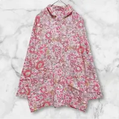 ニシカワ ＊ パジャマ 上下セット 長袖 長ズボン 花柄 総柄 ゆったり ピンク