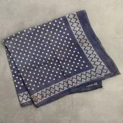 本日値下即日発送 GUCCI ネイビー シルク100 スカーフ バンダナ - メルカリ